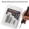 Black Hand Twist Drill: Manual Tool for Carving Bodhi Seeds & Amber Cores