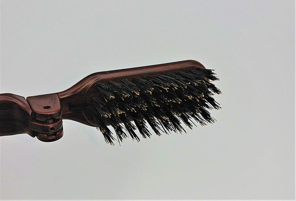 Folding Hair Setting Brush Animal Hair