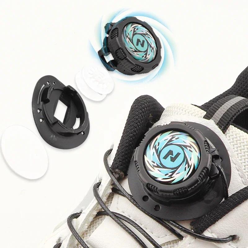 Ingen knytesko lisser Roterende metalltråd svingbar automatisk spennetau Sneaker Skolisser for barn/voksen Quick Lock Shoestrings 1 par