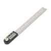 Digital Angle Ruler 200mm 0 to 360 Degree Stainless Steel Lock Function Angle Measuring Tool for Woodworking Craft DIY