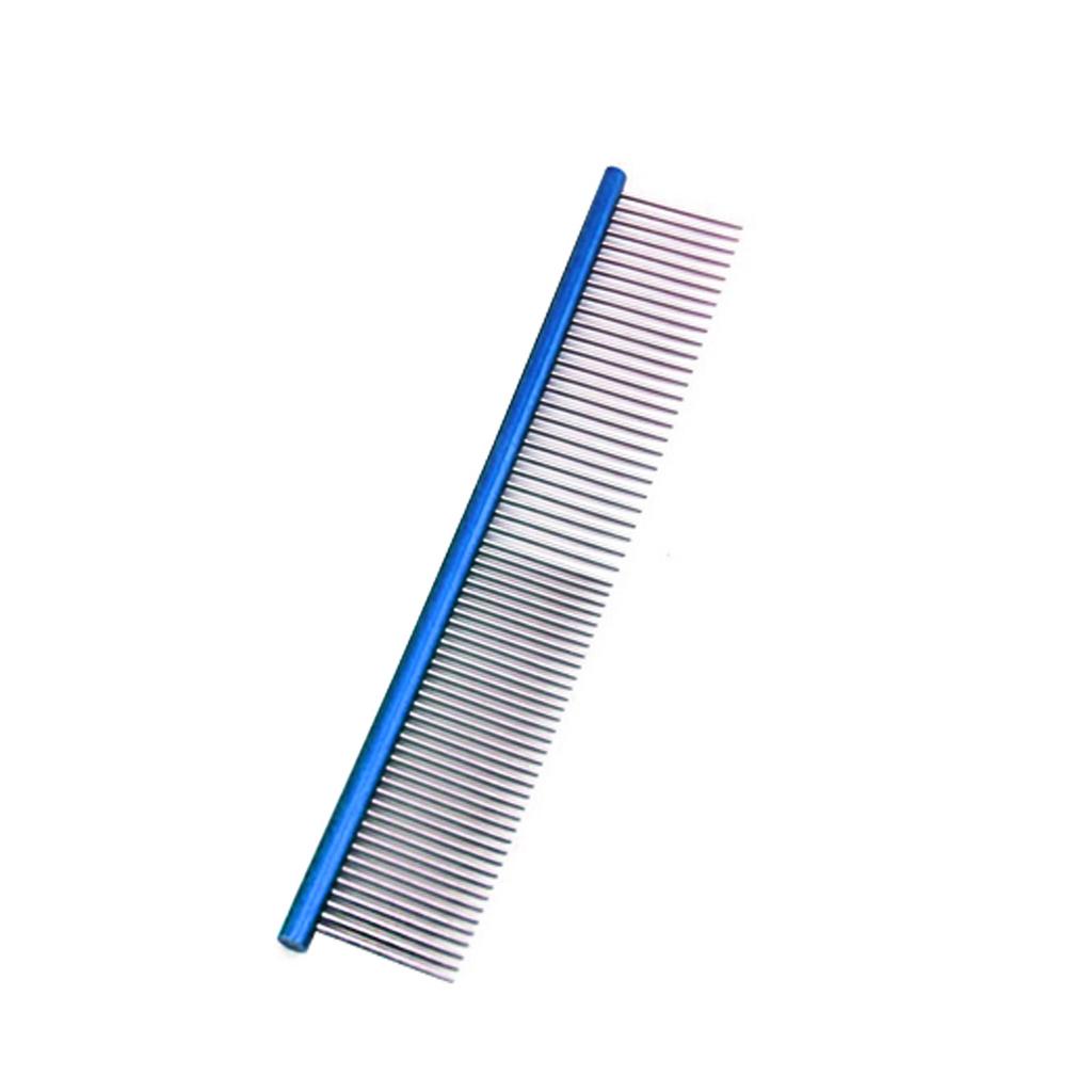 Stainless Steel Pet Grooming Comb for Dogs and Cats Professional Double Sided Metal Comb for Hair Care Detangling and Shedding