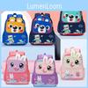 Cute Polyester Lining Children's School Bag For Boys And Girls Ages 2-6