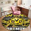 Borussia DortmundBVB Print Round Rug, Washable Floor Carpet, For Entryway Dorm Laundry Room Office Study, Home Decor Birthday Christmas Gift