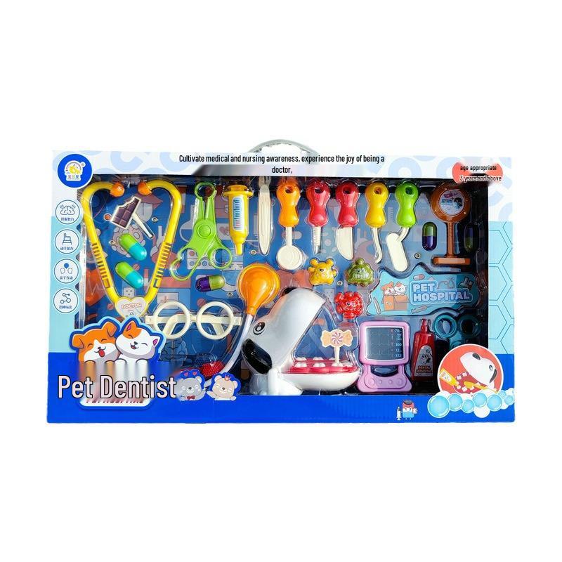 Pet Dentist Role-Playing Set for Kids - Toy Gift Box