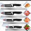 Ceramic Knife 3 4 5 6 Inch Sharp Kitchen Chef Knives Utility Slicer Paring Serrated Bread Meat Cleaver with Sheaths Black Blade