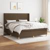 3132172 vidaXL Divan Bed with Mattress Dark Brown 180x200 Cm