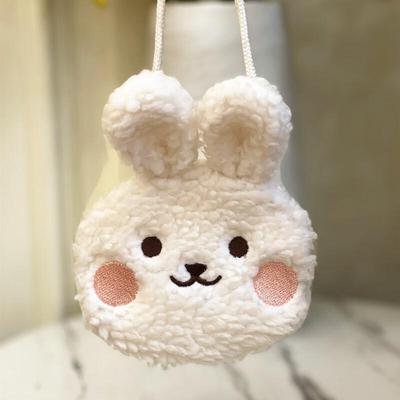 Kids White Rabbit Plush Mini Bag