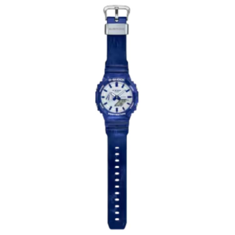 Casio Montre Homme Série Affichage Double Cristal Liquide/Analogique Blanche GA2100BWP-2A GA2100BWP-2A