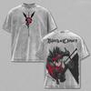 Black Clover Asta Anime T-shirt Manga Printed Vintage Washed Oversized T Shirt Summer Short Sleeve Cotton Tees Tops Men Clothing