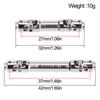 1Pair  Stainless Steel Drive Shafts Driveshaft for AXIAL SCX30 1/30 RC Crawler Cars Upgrade Parts