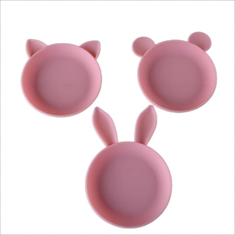 Food-grade Universal Silicone Lid - Animal Ear Series Silicone Cup Lid - Second Generation Silicone Cup Lid 3pcs