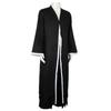 Anime Bleach Kurosaki Ichigo Cosplay Costume Samurai Black Cloak Robe Kimono Pants Sets Halloween Christmas Party Clothes