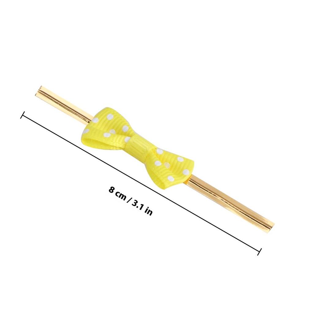 20 Stück Backband mit Punkt-Schleifen-Design zum Verschließen von Süßigkeitentüten, Verpackungs-Dekorationszubehör für Hochzeiten, Geburtstagsfeiern