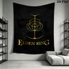 Elden Ring Crown Wall Hanging Printed Fabric Blanket Decorative Tapestries for Bedroom Living Room Home Decor