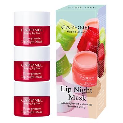 CARENEL Pomegranate Lip Night Mask 5g X 3, Color Lipstick, Lip Cream, Lip Care, Lip Sleeping Mask, Korea Cosmetics