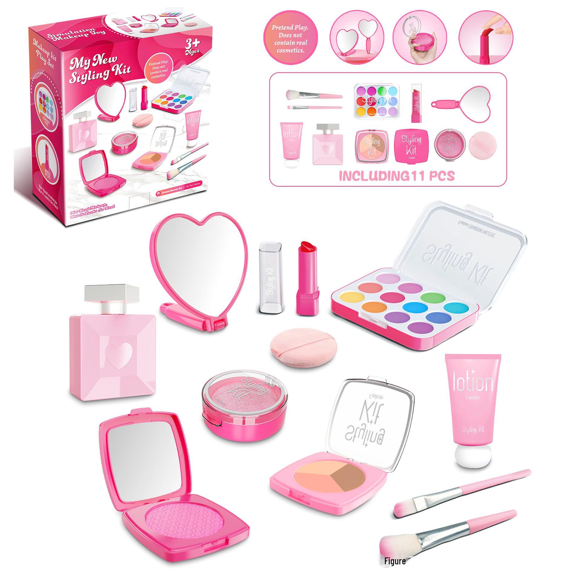 

Girls Role Play Vanity Set: Smearable Makeup & Cosmetics for Kids