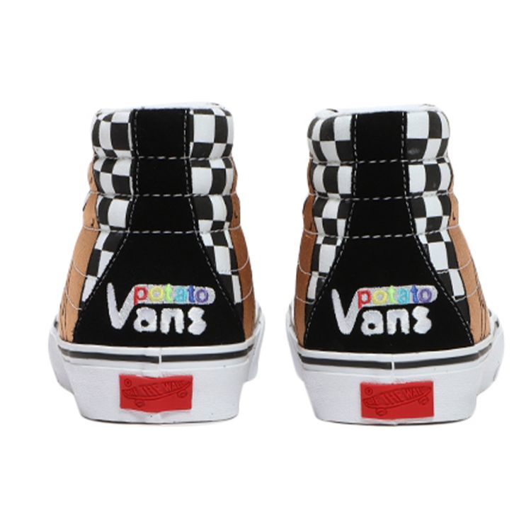 Vans Imran Potato X SK8-Hi VR3 LX Checkerboard Unisex Sneakers Black Black-Checkerboard True-White VN0A5EE7B7E