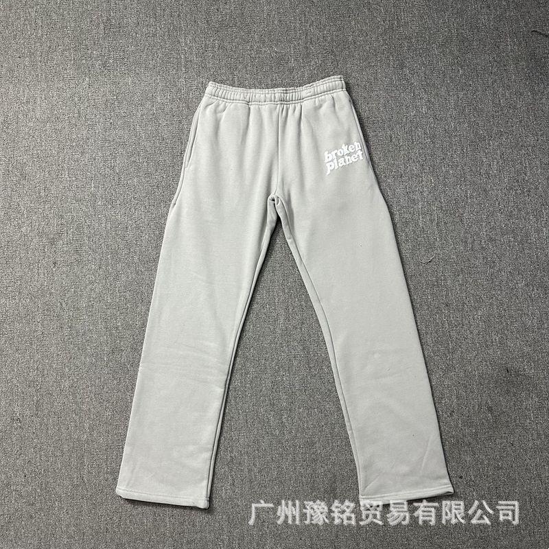 Broken Planet Oversized Hoodie Jogger Set Mens Streetwear Cotton Fleece Letter Puff Print Loose Fit Winter