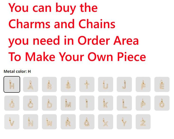 CARLIDANA Classique Minimaliste Alphabet 26 Breloques Lettres en Cristal Collier Pendentif Rond Lettre Acier Inoxydable Collier DIY