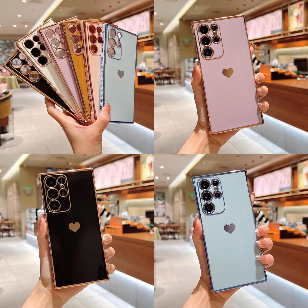 For Samsung S25 Solid Color Silver Heart Pattern Tpu Phone Back Protective Case With Elegant Design For Teenagers