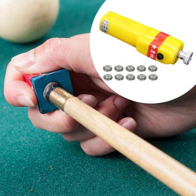 Electric Billiards Cue Kit Burnisher with 10 Sanding Discs Accessories 6.3x1.8x1.6inch