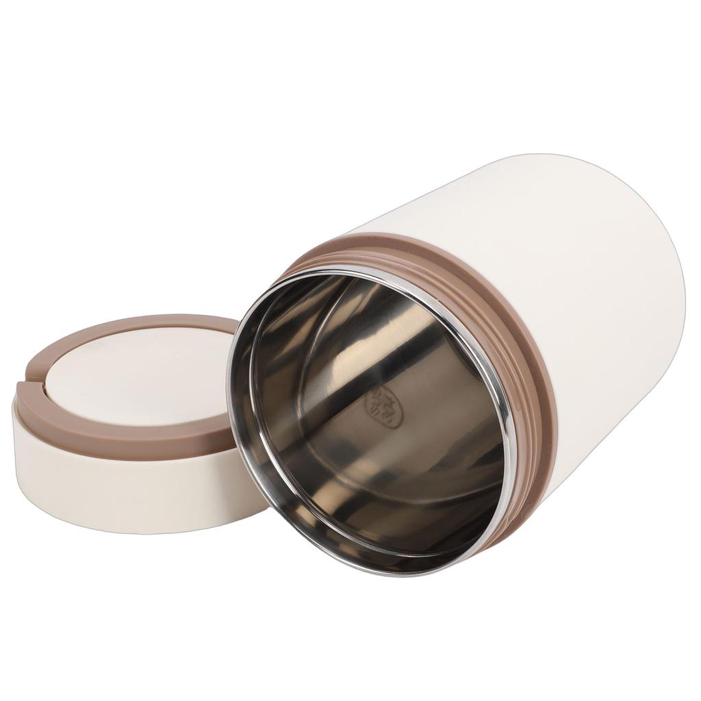 Portable Insulated Soup Cup Thermal Breakfast Mug with Lid Heatable 304 Stainless Steel for Travel Soup Rice Porridge