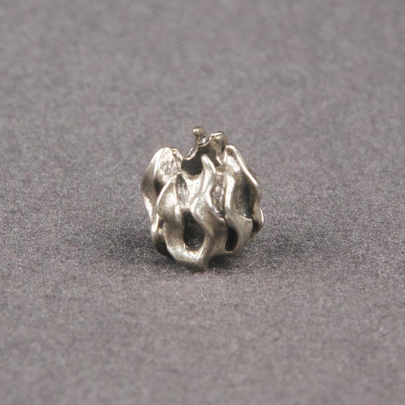 Brass Flame Spacer Beads for EDC Knife Lanyard, Paracord Braided Rope, Beaded Pendant, Keychain Charm DIY Accessories