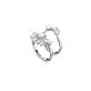 Swarovski Anillo Personalizado Gema Anillo Flor de Corte Mixto Anillos para Mujer Blanco 5644665