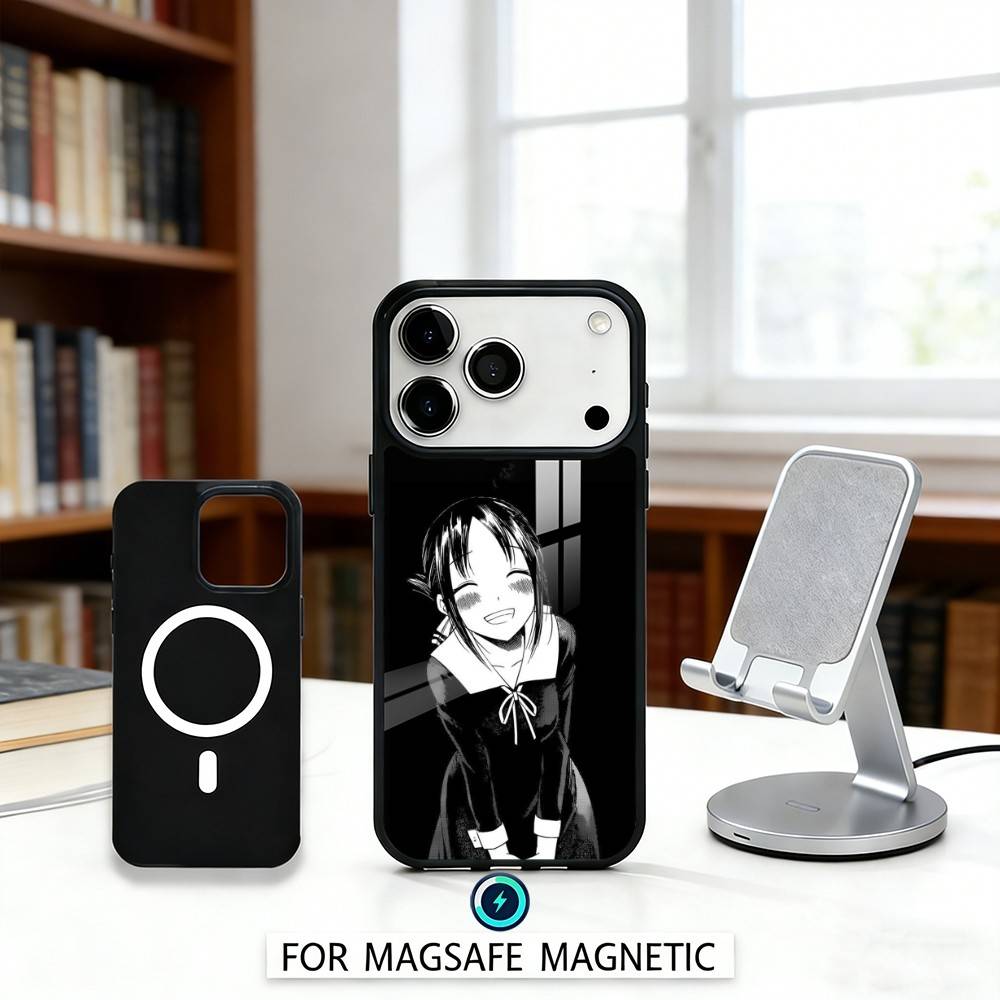 1PC The Enchanting Shinomiya K-Kaguya Phone Case Magnetic For iPhone17 16 15 14 13 12Pro Max For Magsafe Wireless Charging Cover