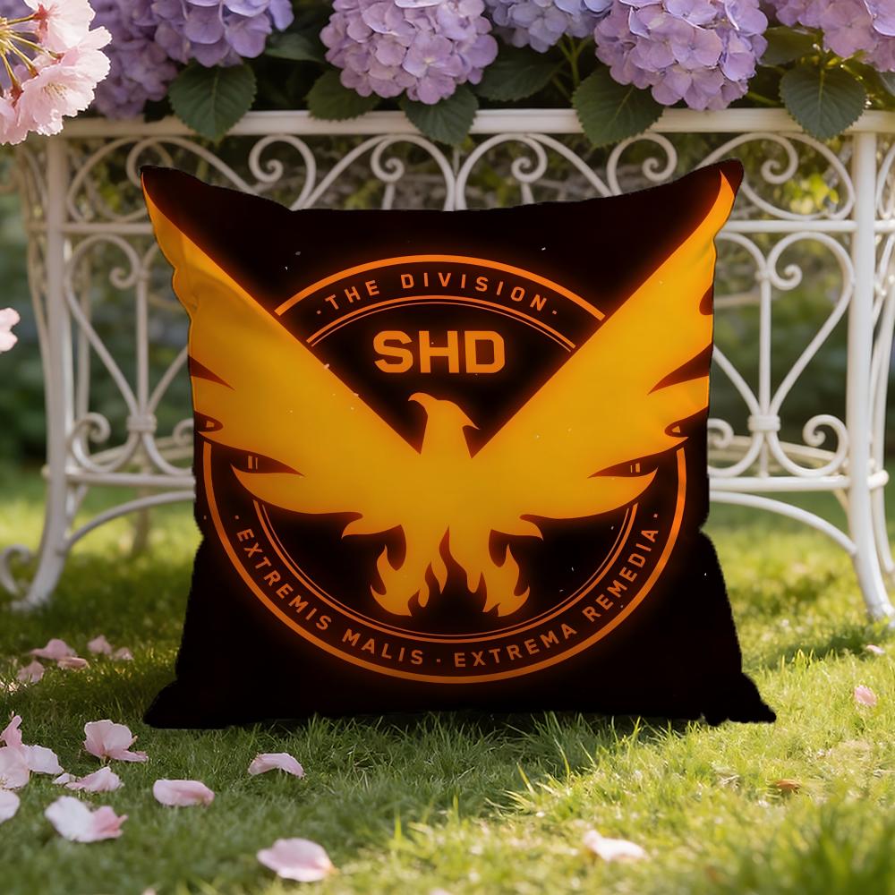 Tom GameClancy's The D-Division 2 Cushion Cover Home & Car Dual-Scene Pillow Cover: Reversible for Premium Comfort
