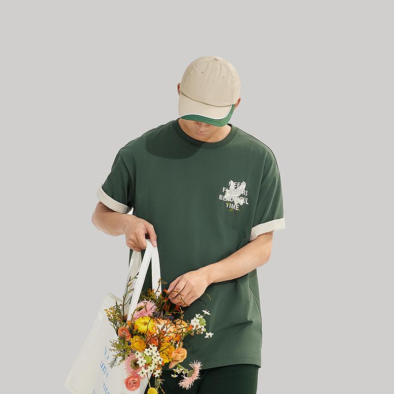 Li-Ning Cooling Tea T Quick Dry Cool Antibacterial Letter Logo Round Neck Pullover Casual Short Sleeve Drop Shoulder T-Shirt Unisex Tops AHSU687-5