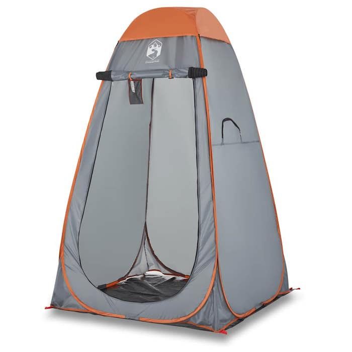 VidaXL Pop-up Waterproof Grey and Orange Privacy Tent, Tent, Garden Tent, Outdoor Shelter, Camping Tent, 4004136