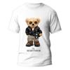 Men's Summer Little Bear Cartoon Printed Cotton Short Sleeve T-shirt