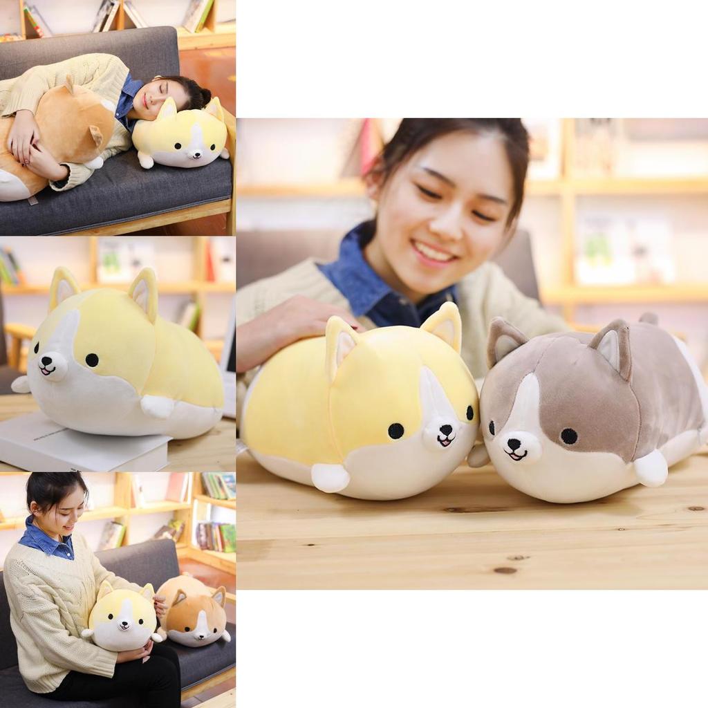 Miaoowa 30/50/60cm Cute Corgi Dog Plush Toy Soft Animal Pillow For All Ages