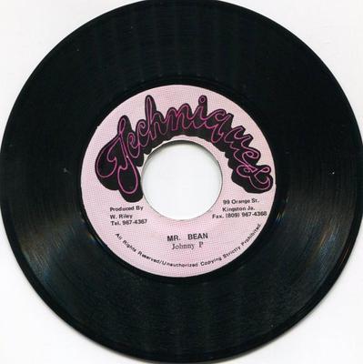 7-Zoll-Schallplatte JOHNNY P - Mr. Bean KEINE Techniken Jamaika Reggae, Ska & Dub Verwendet