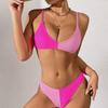 Bikini Xuanlang din Catifea Aurie: 17 Culori, Design Sexy Triunghiular, Costum de Baie Decupat pentru Femei