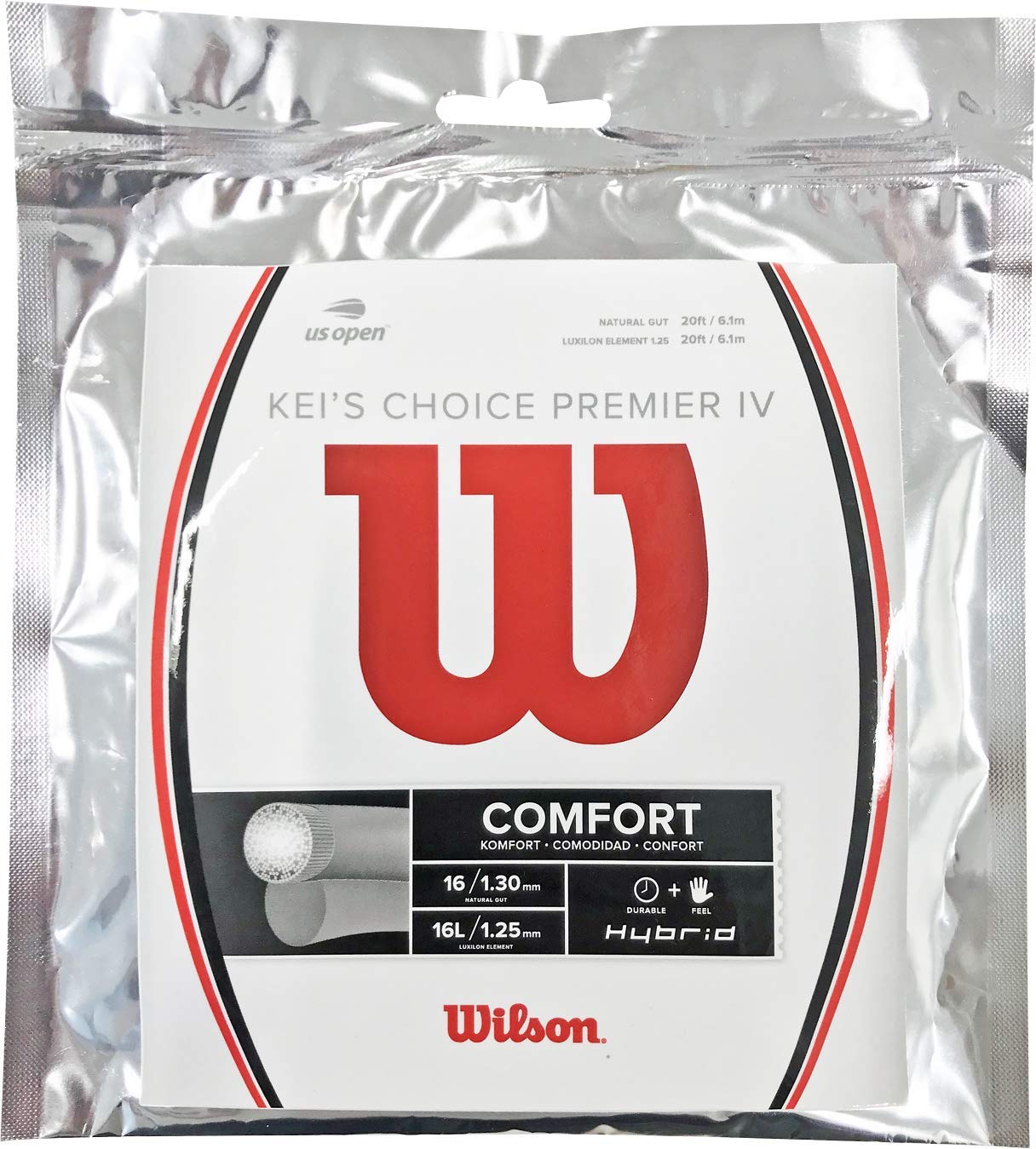 

Wilson Tennis String [Hybrid] KEI S CHOICE PREMIER IV (Used by Kei Nishikori) WR8300601 Wilson