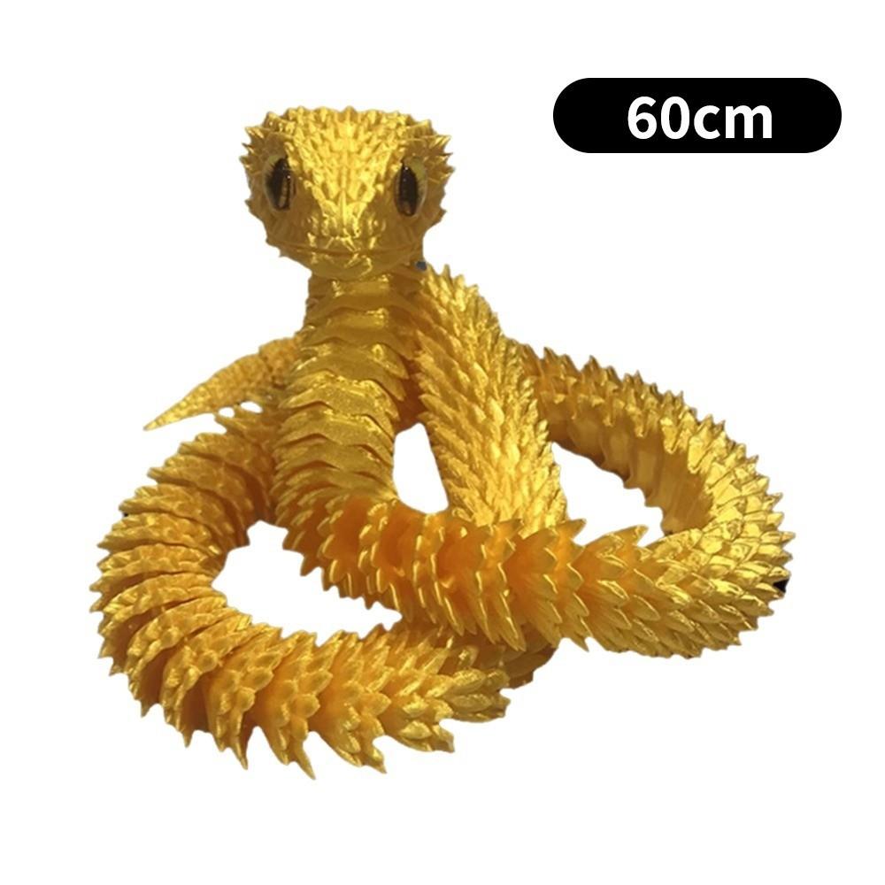 Movable Joint Snake Fidget Toy PLA Simulation Snake New Desktop Ornament Kids Play