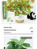 Artificial Bionic Green Plants: Floor-Standing Turtle Back Leaves Ornament for Living Room and Bedroom Decor