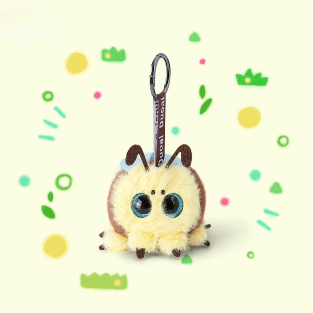 Funny Toy PP Cotton Insect Series Bee Keychain Soft Ladybug Key Rings Fans Gifts Cockroaches Spider Bag Pendant Trendy Jewelry