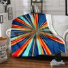 1pc Radiant Colors Blanket, Lightweight Flannel Throw Blanket for Sofa, Bed, Travel, Camping, Living Room, Office, Couch, Chair, and Bed