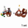Medieval City MOC Stavební bloky Vojenské figurky vojáků Hradní věž Fontána Nástěnka k bazénu Cihly Dětská Halloweenská hračka
