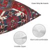Kazak Three Medallion Tribal Square Pillowcase Polyester Linen Velvet Pattern Zip Throw Pillow Case Home Cushion Cover 45X45