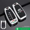 High-End Key Case for 21 Hyundai Models: Fits 2020 Elantra, Reina, ix35 – Unisex Car Key Shell with Buckle