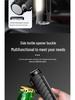 High-Intensity Black Aluminum Flashlight with Colorful Neon Light and Long Battery Life: Outdoor Multifunctional Torch