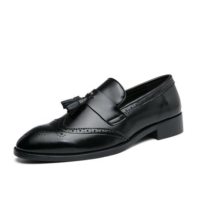 Men Brogue British Oxford Dress Shoes Male Gentleman PU Leather Footwear Flats Tassel Men Loafers Big Size 38-48 Zapatos Hombre