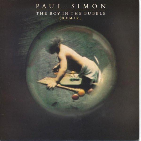 

7inch Record PAUL SIMON - Boy In The Bubble (Remix} W8509 Warner Bros. Re 1986 UK Rock Used