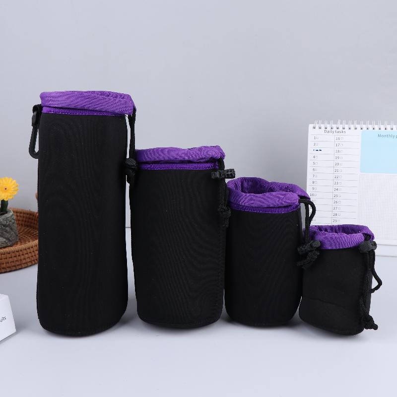 Camera Lens Cover Neoprene Lens Bag Waterproof Soft Camera Lens Pouch Shockproof Camera Lens Bag For Most Digital Slr Camera