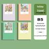 Soft Leather Student Notebook - A5/B5 Lined, Thick Cartoon Diary