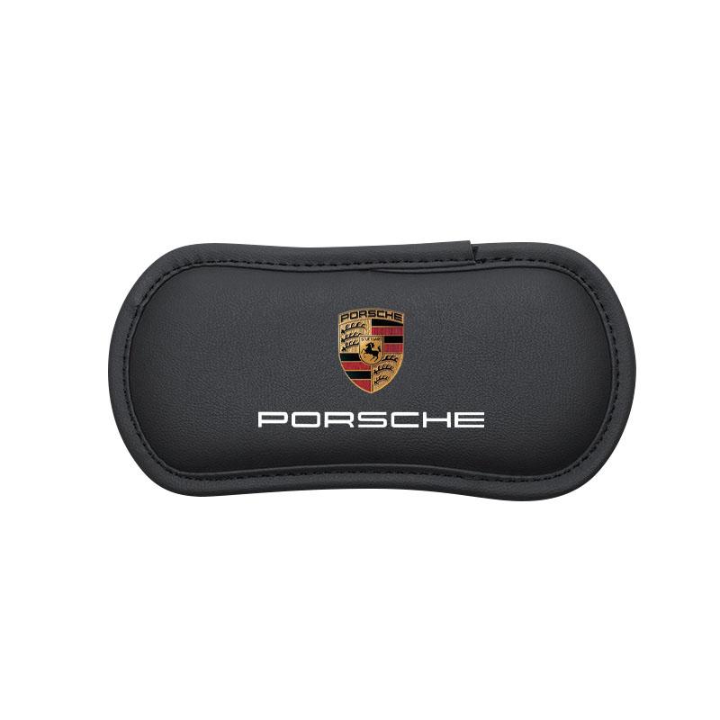 1Pcs Leather Car Pillow Car Knee Pad Elastic Memory Foam Leg Pad For Porsche 911 918 928 944 968 Boxster Cayenne Macan Panamera